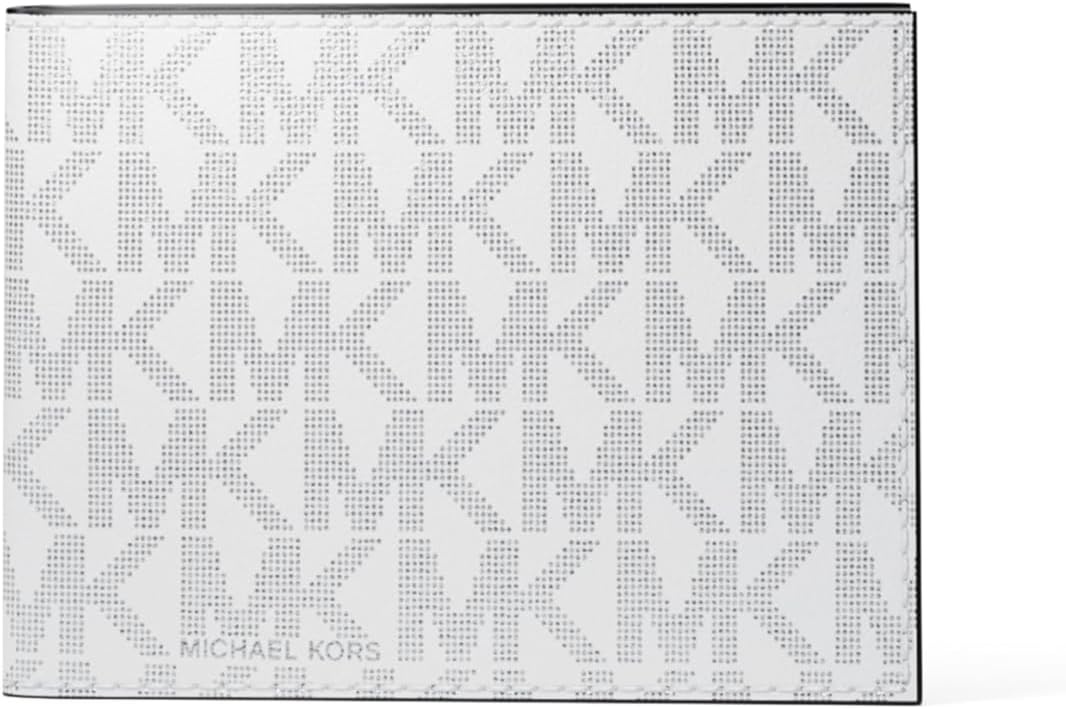 image:imageMichael Kors Mens Hudson Billfold Wallet with PasscaseOptic White Signature