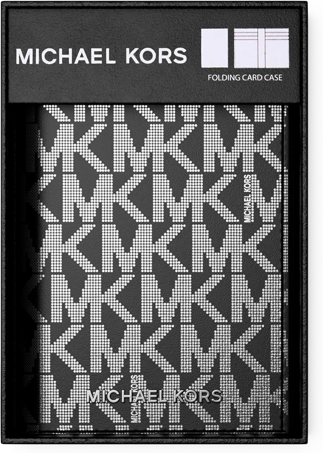 image:imageMichael Kors Mens Hudson Folding Card Case Black One SizeBlack Foil
