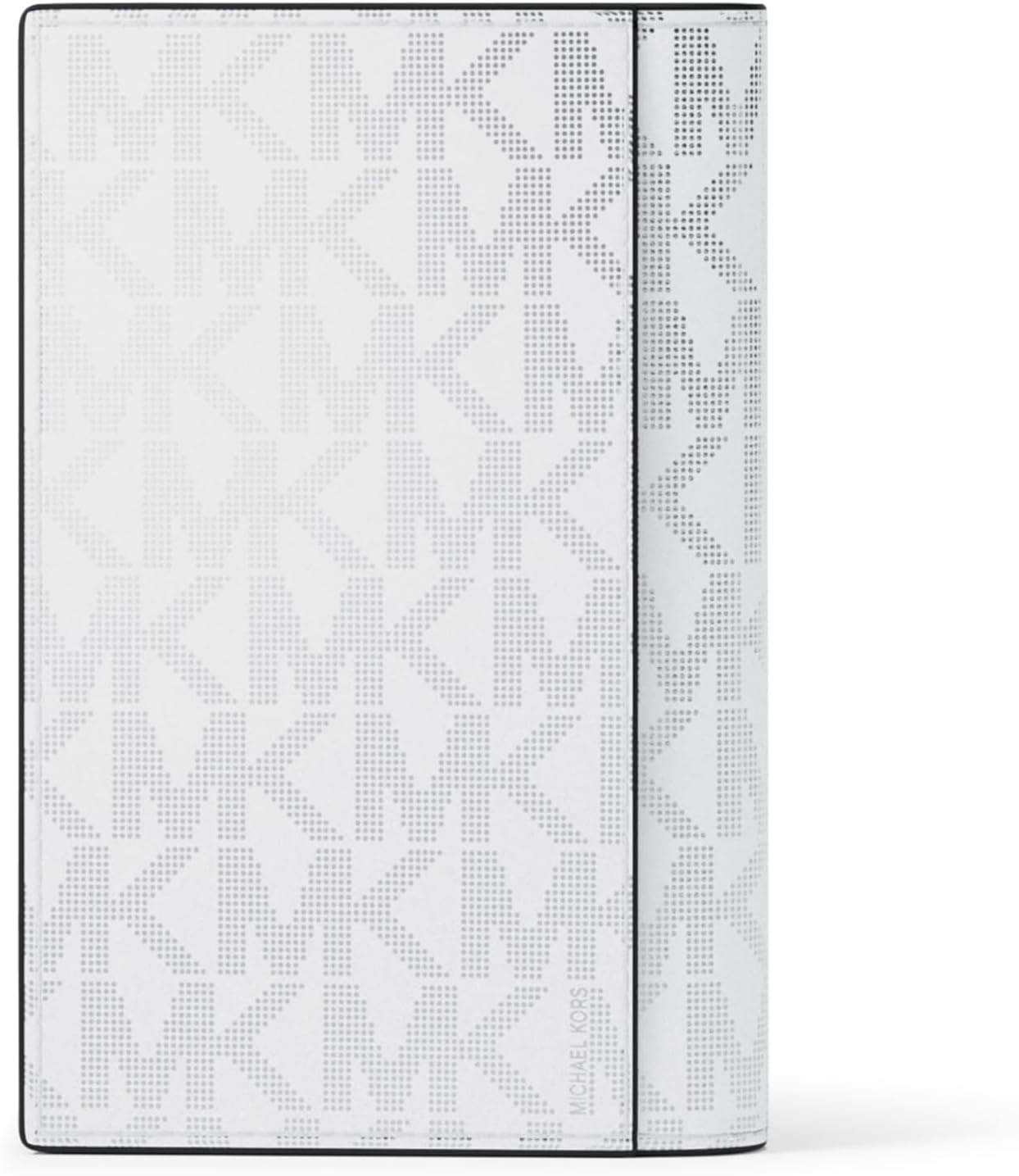 image:imageMichael Kors Mens Hudson Folding Card Case Black One SizeWhite Foil