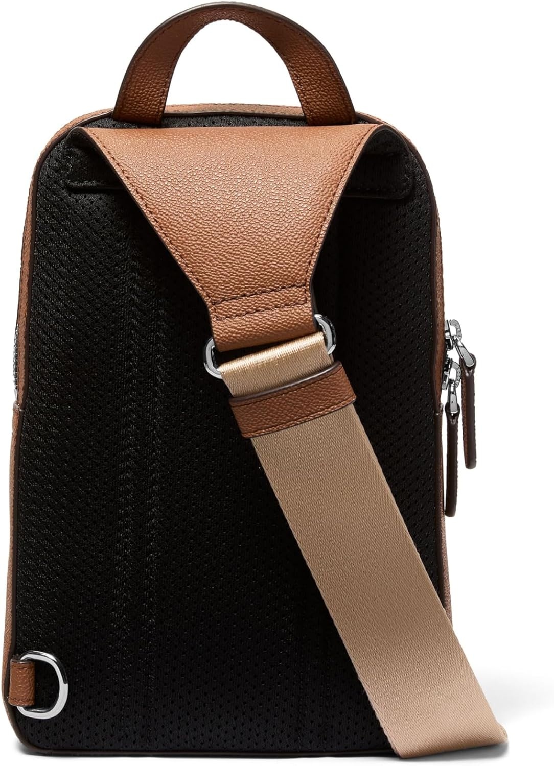 image:imageMichael Kors Mens Hudson Medium Double Zip Slingpack MK SignatureBrownLuggageBrownLuggage