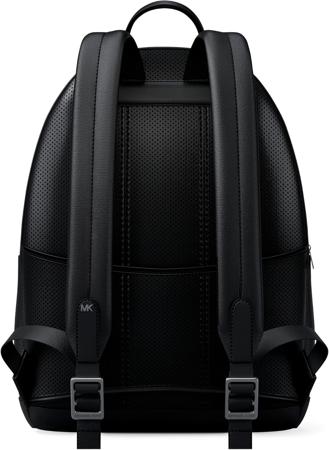 image:imageMichael Kors Mens Jet Set Backpack SilverTone HardwareMatte Pebble LeatherBlackBlack