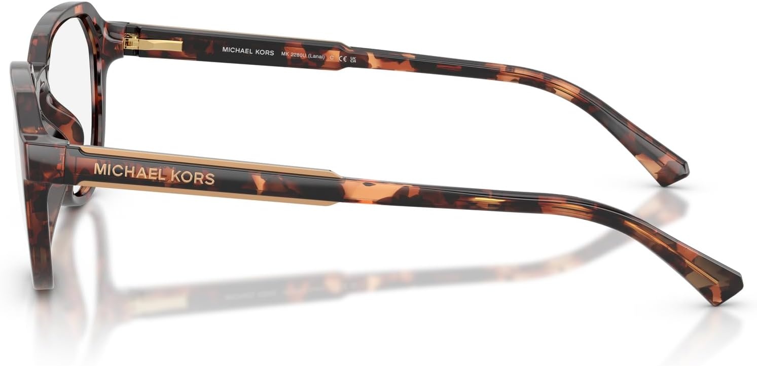 image:imageMichael Kors Mens MK2280U Lanai Universal Fit with Sun Clipons Hexagonal Prescription Eyewear Frames Dark TortoiseSmoke Gradient 52 mm