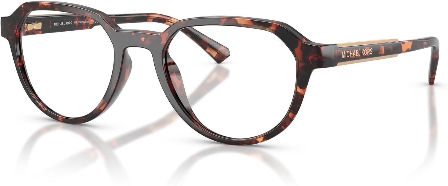 image:imageMichael Kors Mens MK2280U Lanai Universal Fit with Sun Clipons Hexagonal Prescription Eyewear Frames Dark TortoiseSmoke Gradient 52 mm