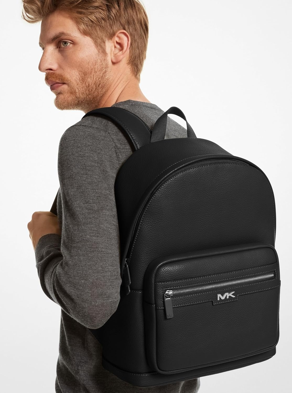 image:imageMichael Kors Mens Malone Backpack Blue Multi One SizeSilvertone HardwareBlack