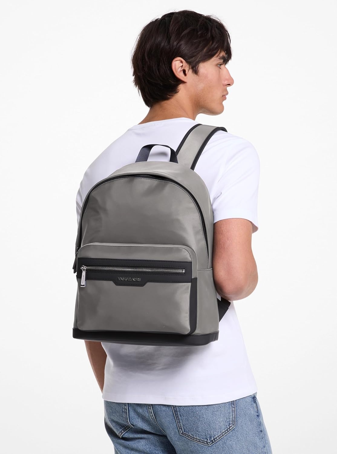 image:imageMichael Kors Mens Malone Backpack Blue Multi One SizeSilvertone HardwareStorm