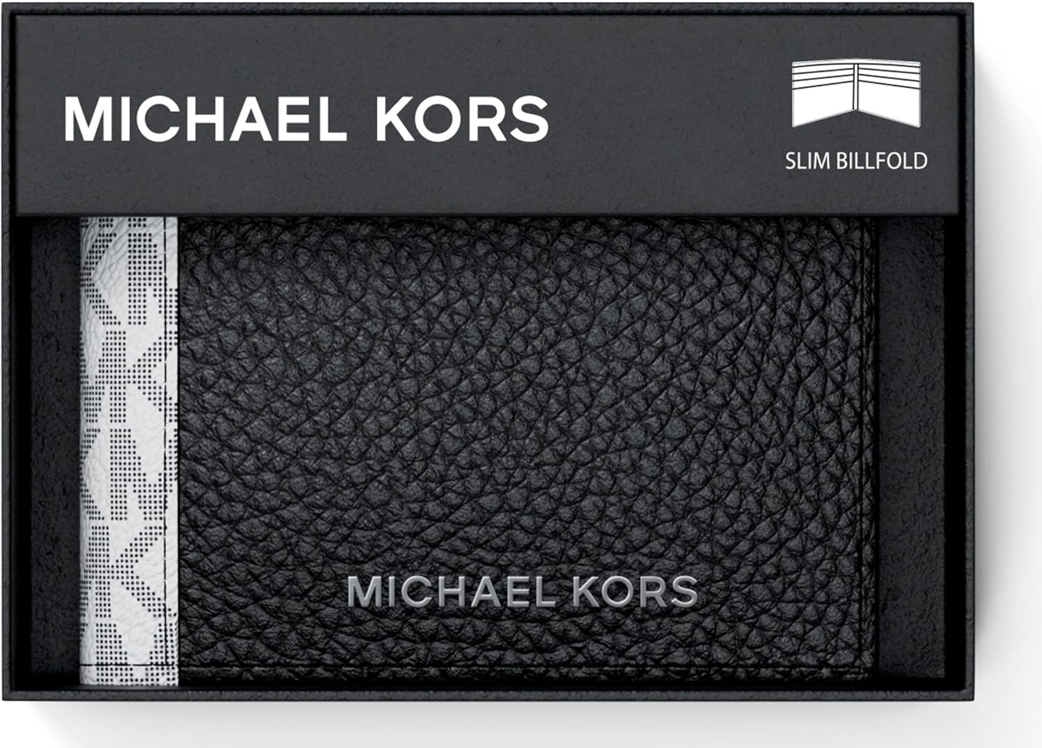 image:imageMichael Kors Mens Mason Billfold WalletMK SignatureBlackWhite