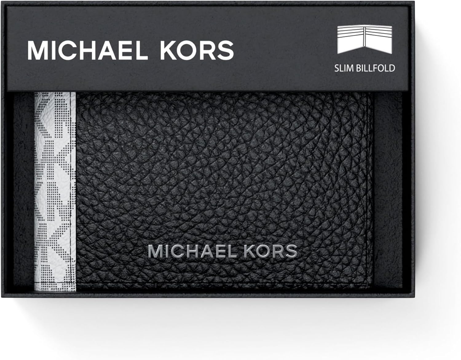 image:imageMichael Kors Mens Mason Billfold WalletMK SignatureBlackWhite
