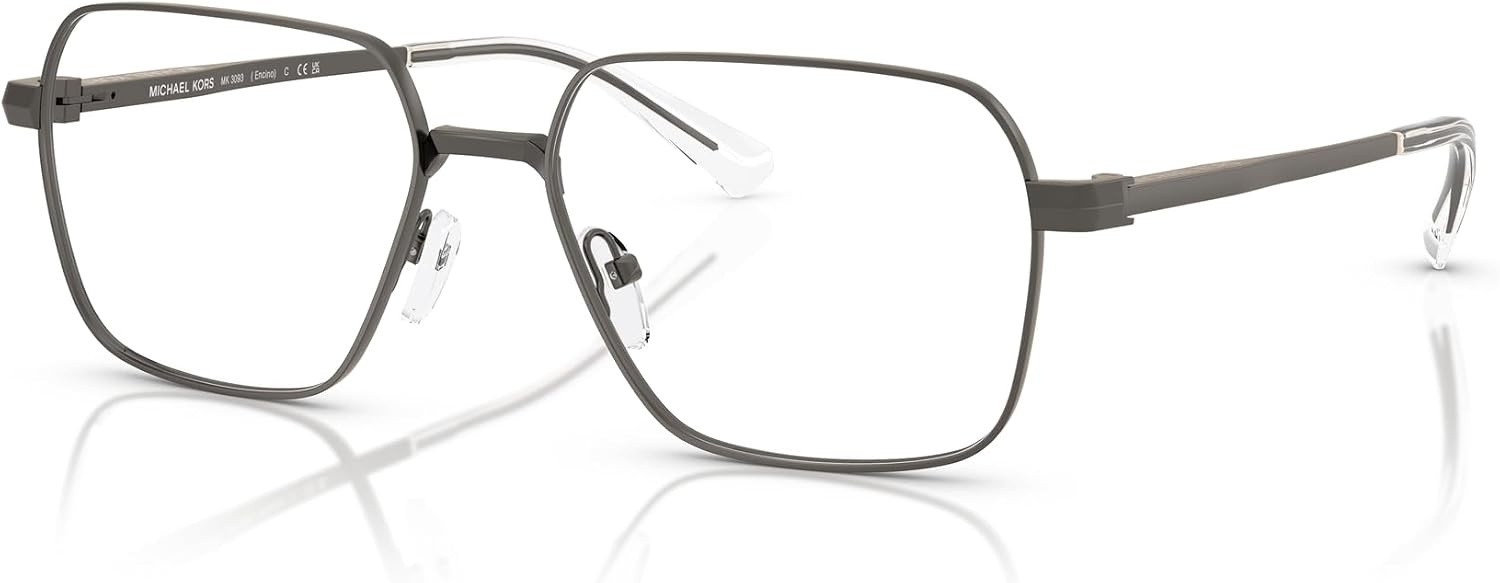 image:imageMichael Kors Mens Mk3093 Encino Square Prescription Eyewear FramesMatte GunmetalDemo Lens