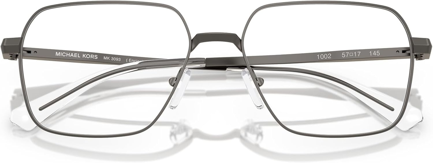 image:imageMichael Kors Mens Mk3093 Encino Square Prescription Eyewear FramesMatte GunmetalDemo Lens
