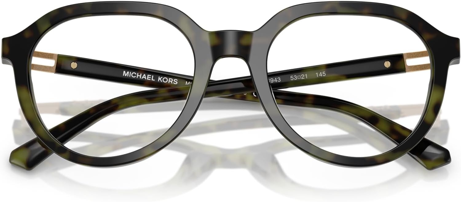 image:imageMichael Kors Mens Mk4129 Redwood Round Prescription Eyewear FramesOlive TortoiseDemo Lens