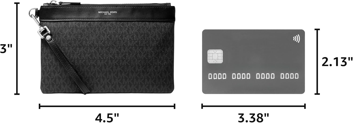 image:imageMichael Kors Mens Travel Pouch Black One SizeBlack