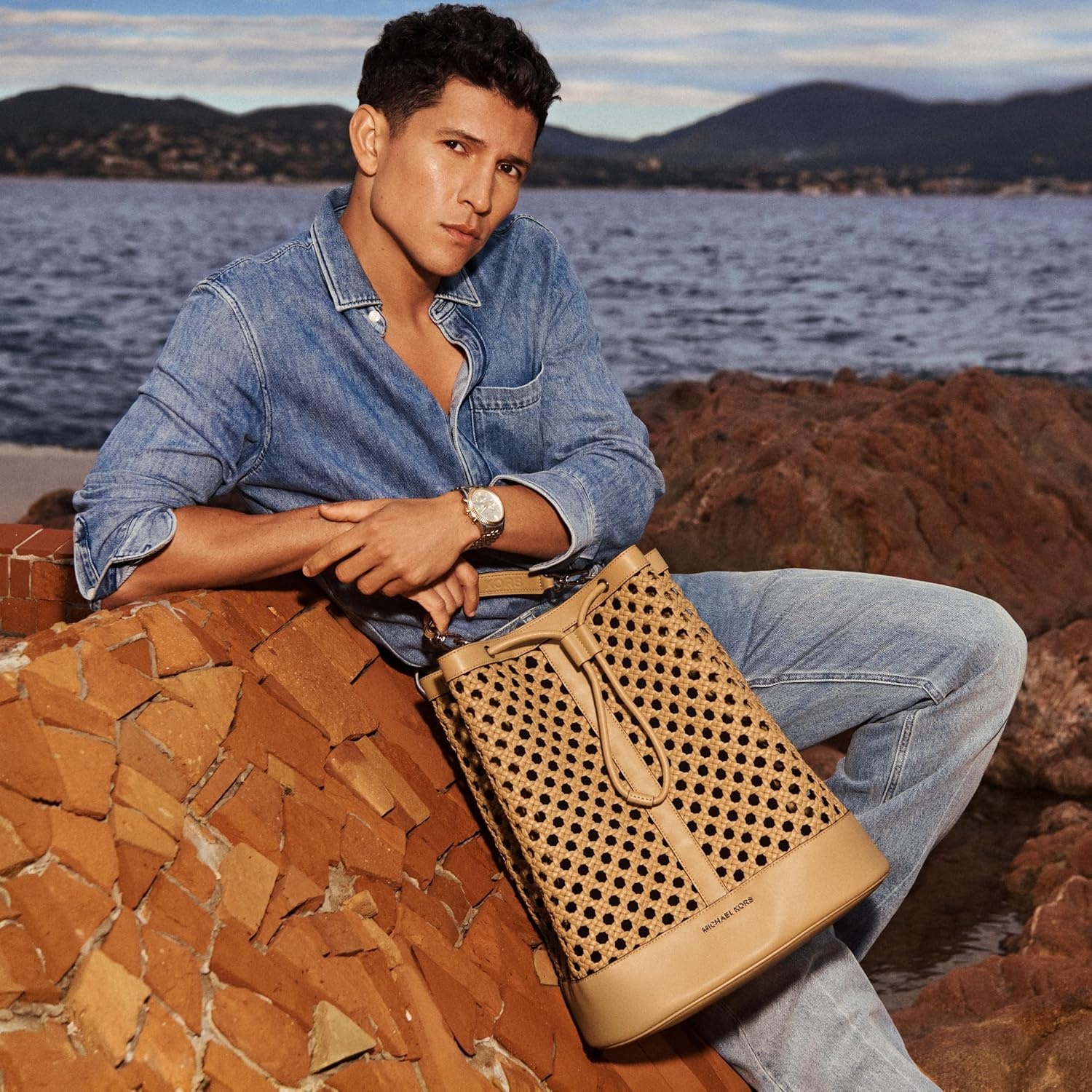 image:imageMichael Kors Mens Whitley Harness RucksackSoft Goat Nappa Peanut