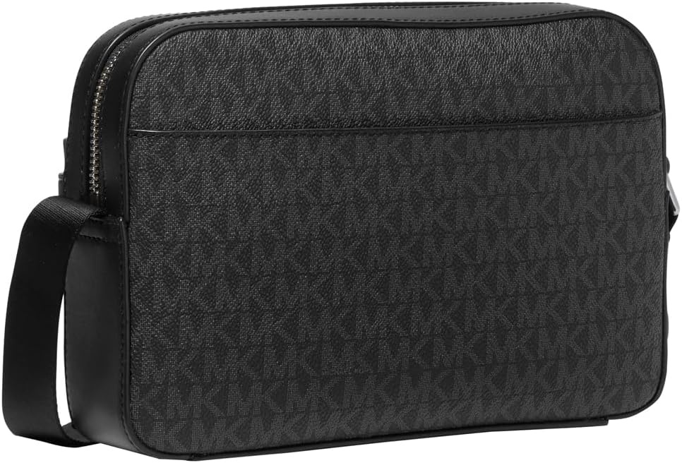image:imageMichael Kors Unisex Hudson Utility Crossbody BagLight GunmetalBlack