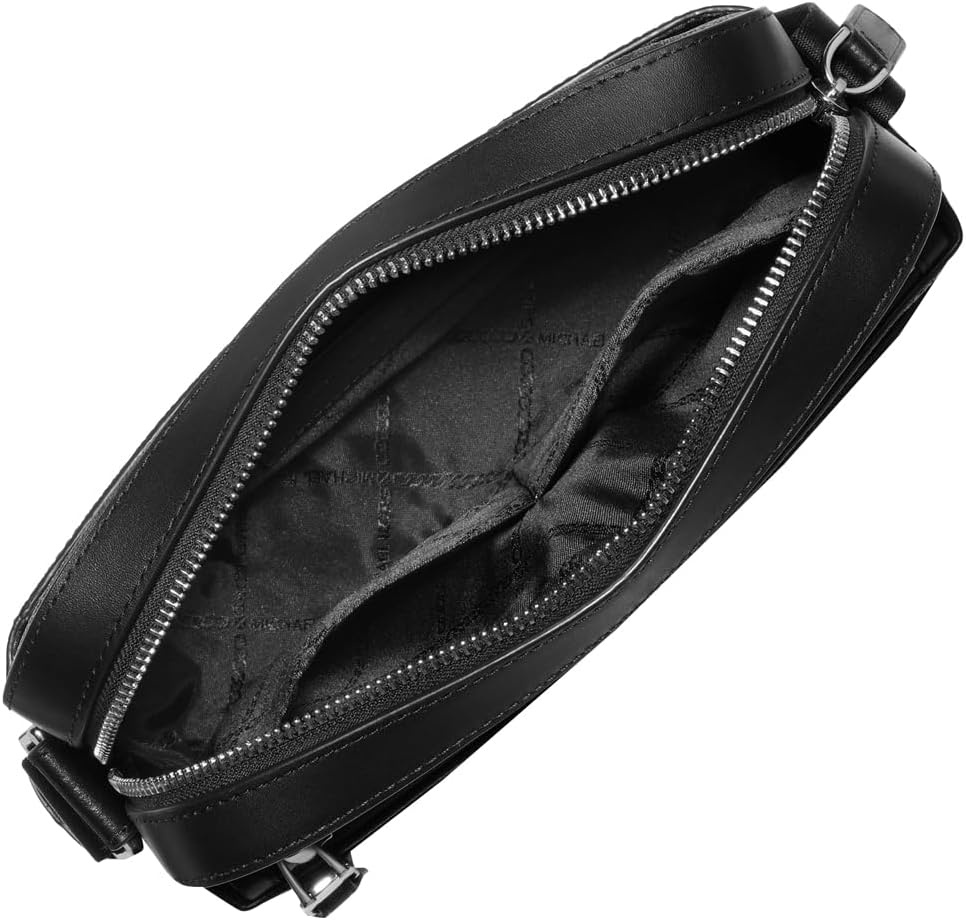 image:imageMichael Kors Unisex Hudson Utility Crossbody BagLight GunmetalBlack