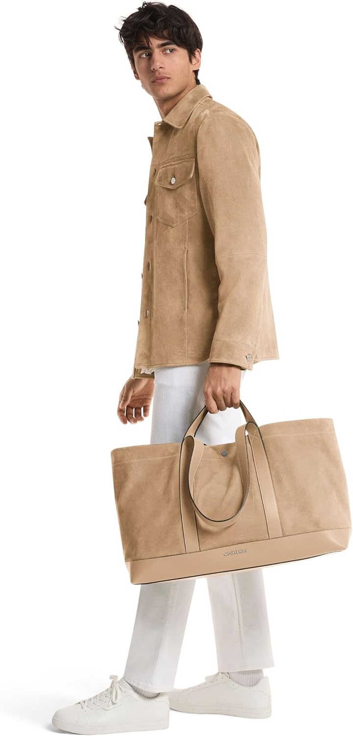 image:imageMichael Kors Whitley Dual Harness ToteSilvertone HardwareLeatherKhaki