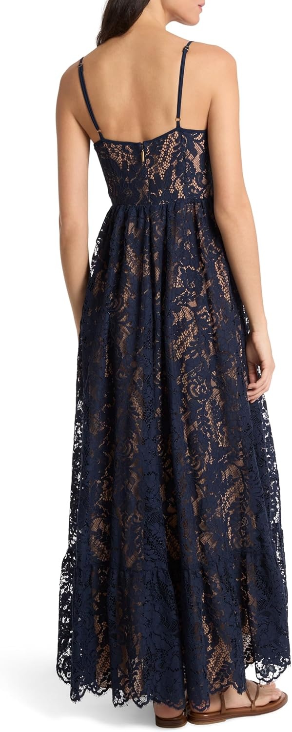 image:imageMichael Kors Womens Corded Lace Maxi DressMidnight Blue
