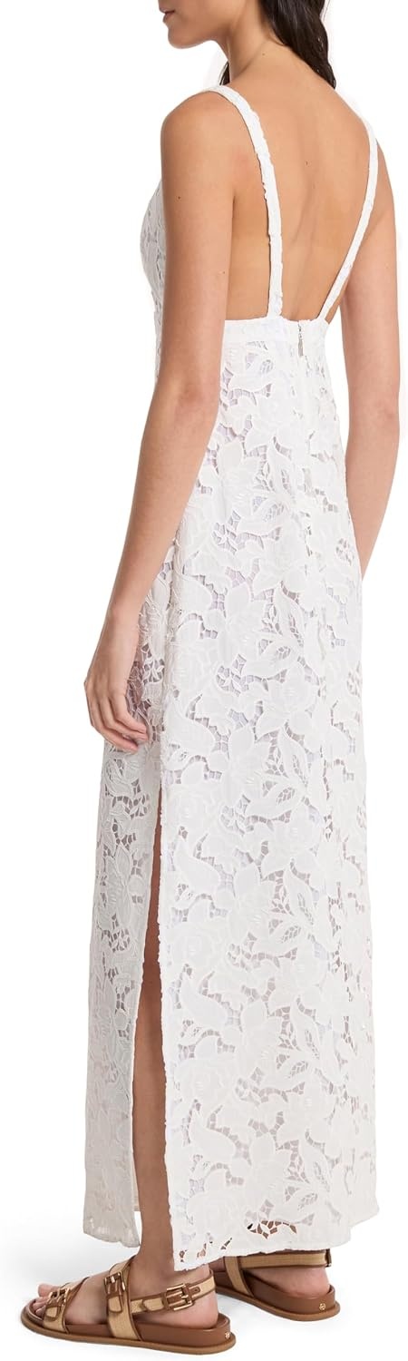 image:imageMichael Kors Womens Corded Lace Maxi DressWhite