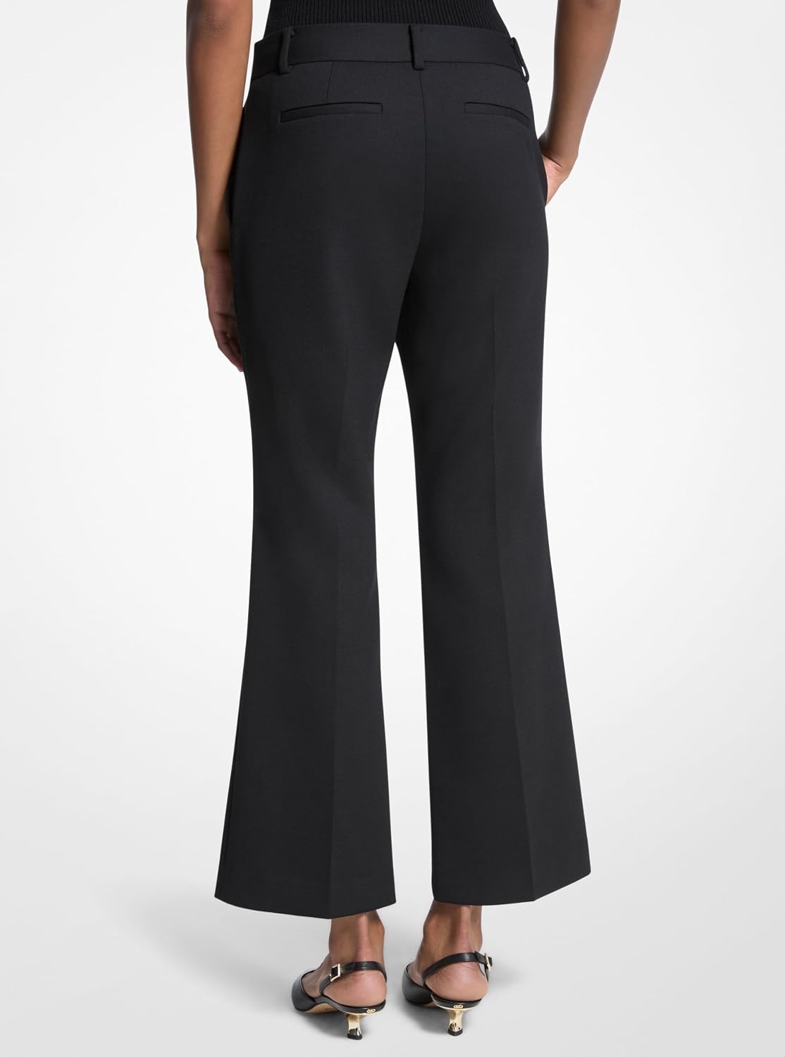 image:imageMichael Kors Womens Cropped Kick PantBlack