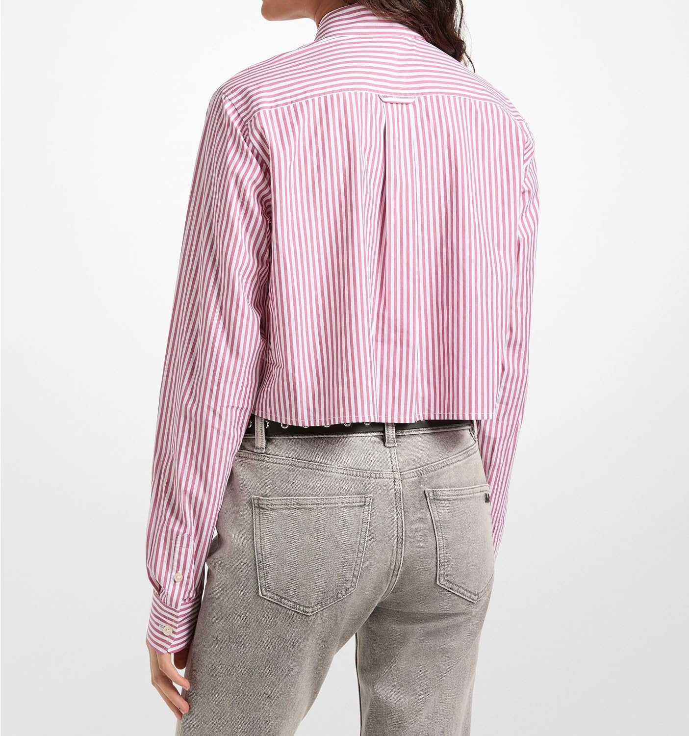 image:imageMichael Kors Womens Cropped Oxford ShirtRosewood