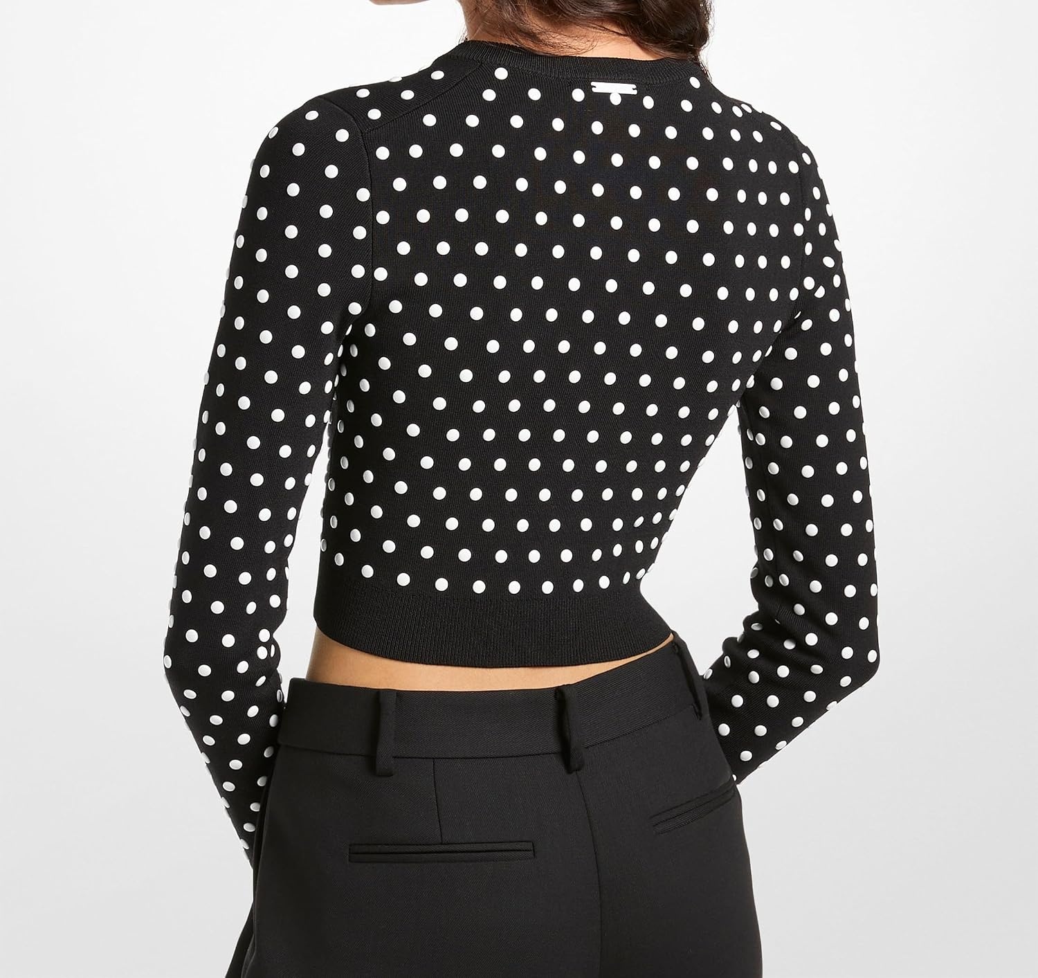 image:imageMichael Kors Womens Dome Studs Zip CardiganBlack