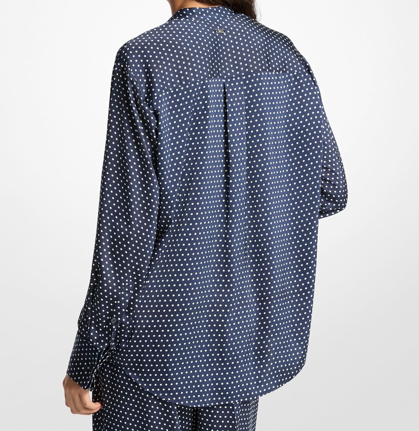 image:imageMichael Kors Womens Dot French Cuff ShirtMidnight Blue