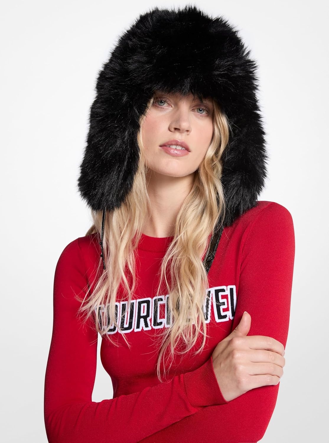 image:imageMichael Kors Womens Faux Fur Trapper Hat BlackBlack One Size