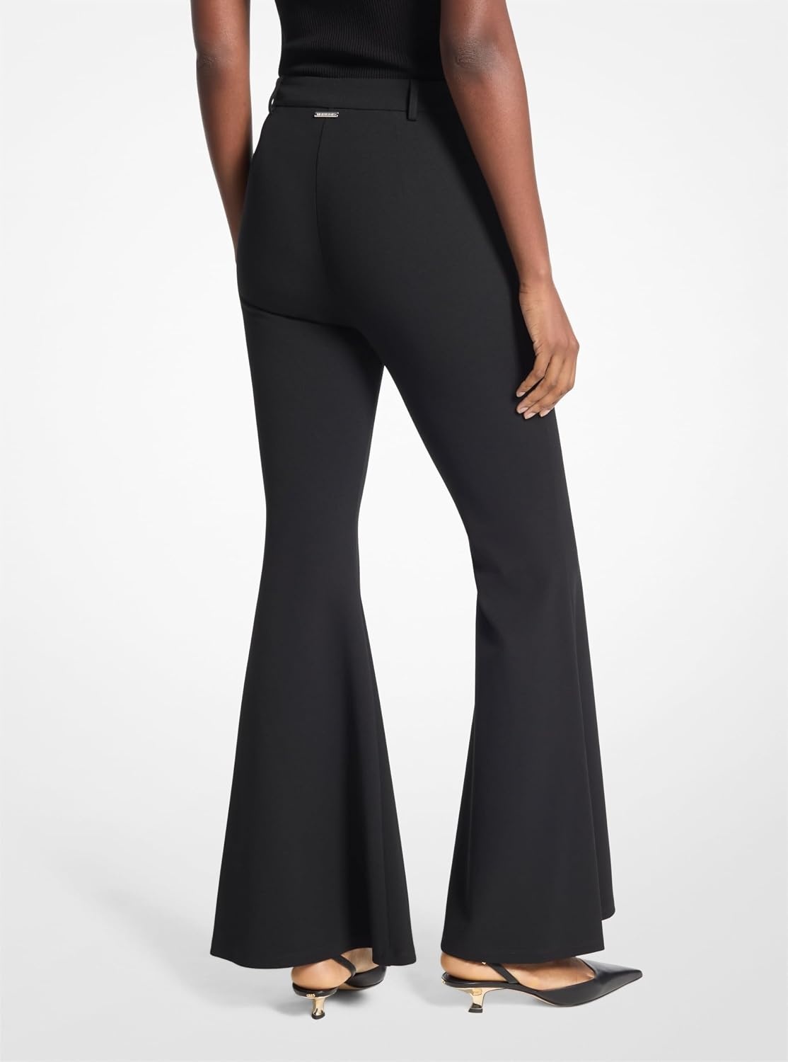 image:imageMichael Kors Womens High Waisted Flared PantBlack
