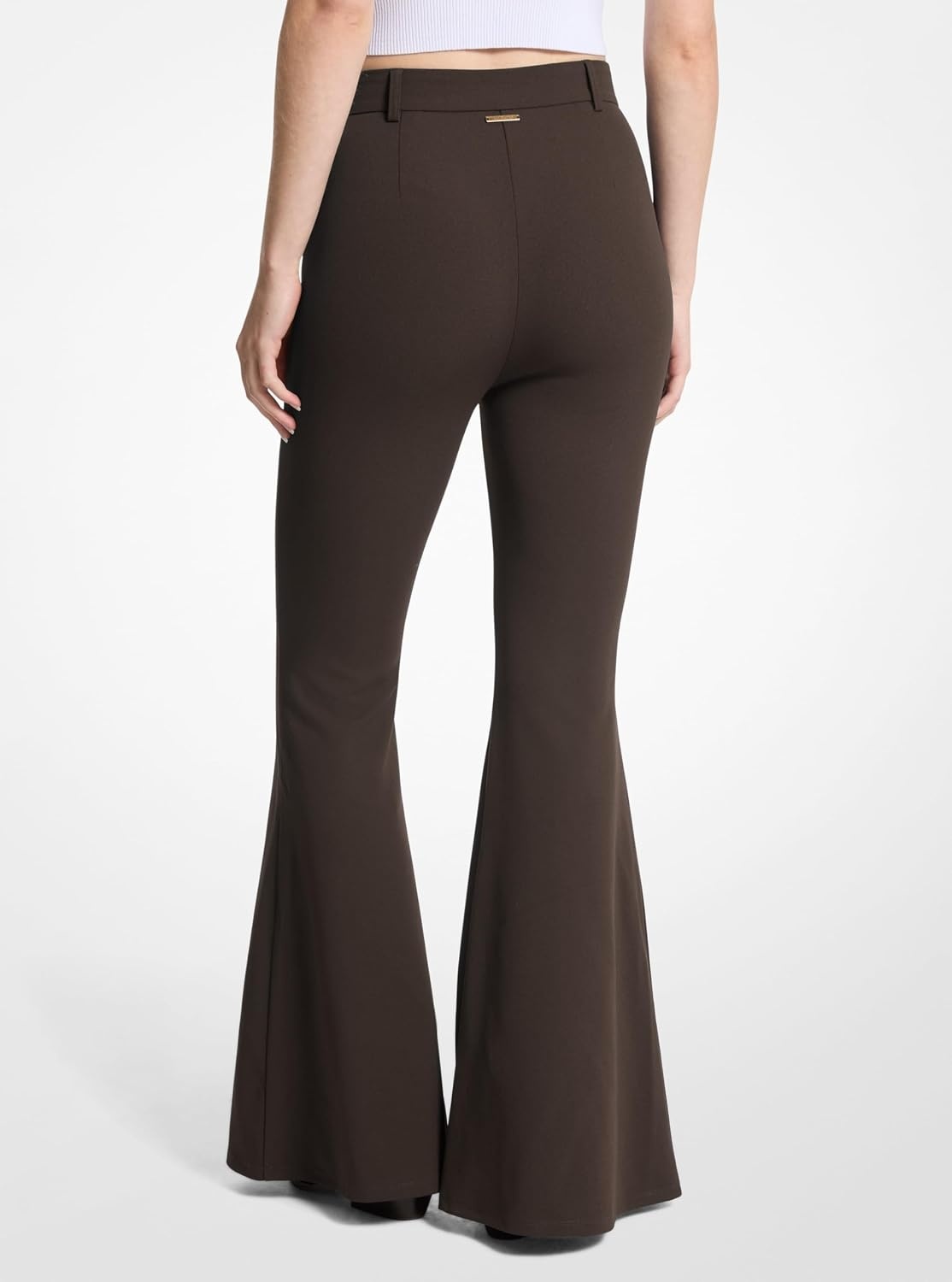 image:imageMichael Kors Womens High Waisted Flared PantChocolate