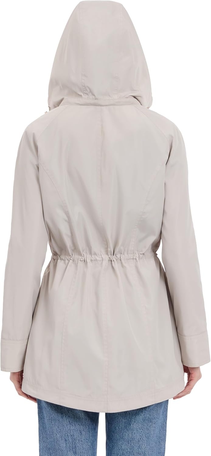 image:imageMichael Kors Womens Hooded Anorak Raincoat and WindbreakerBeige