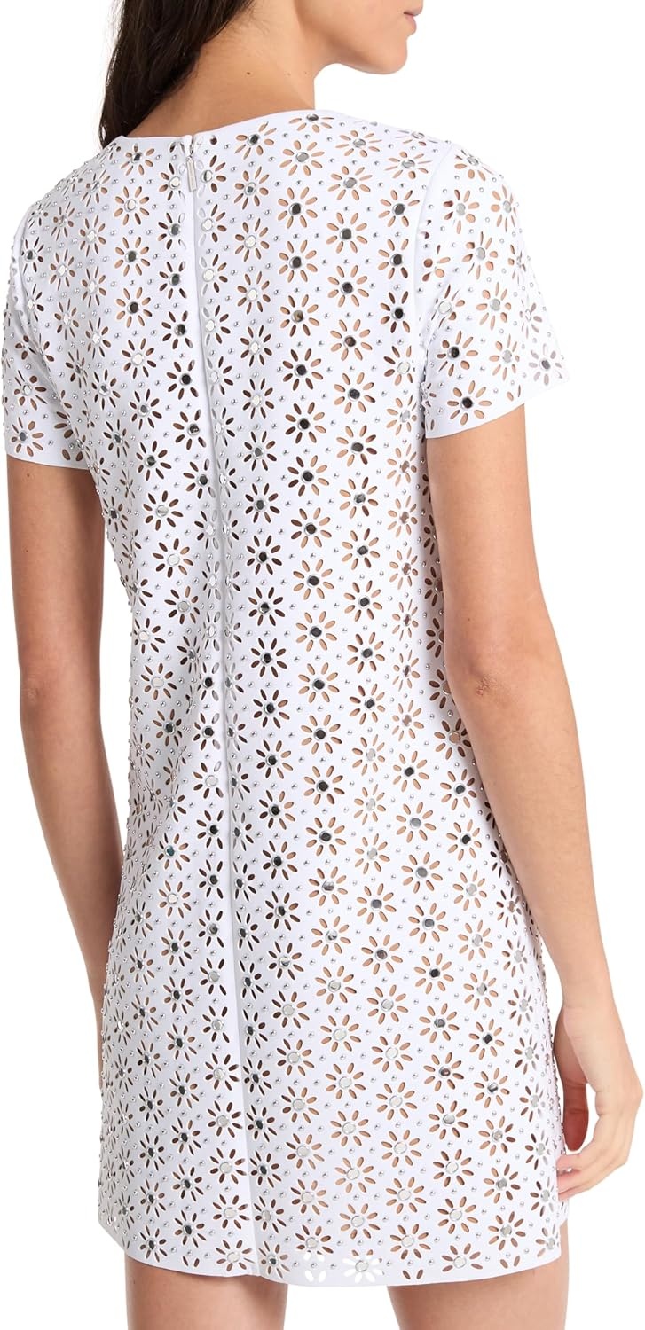 image:imageMichael Kors Womens Lasercut Mini DressWhite