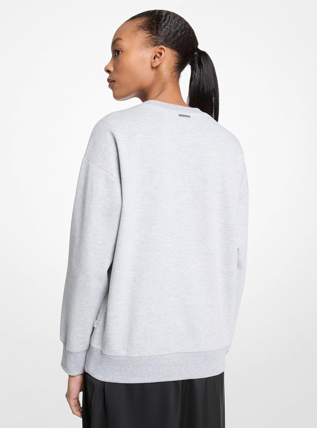 image:imageMichael Kors Womens MK Embossed Logo Crew SweatshirtGrey