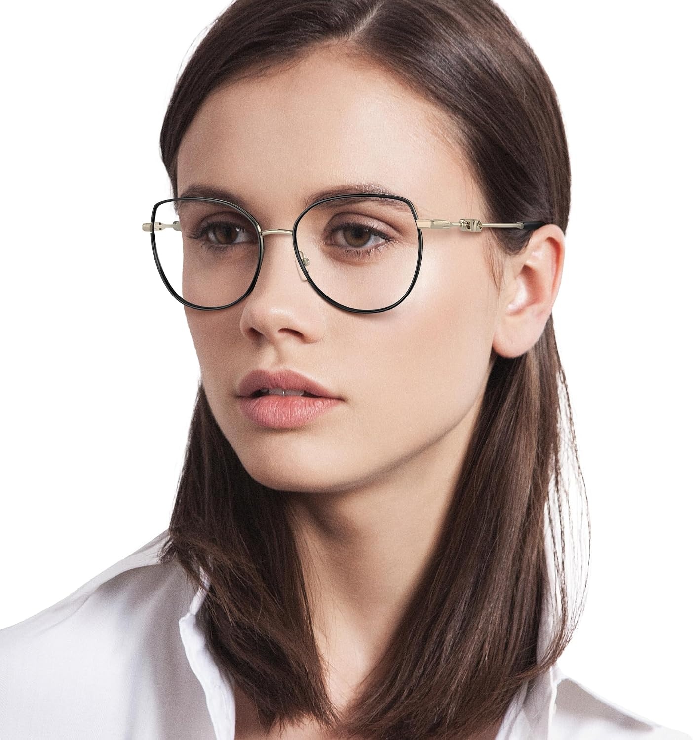 image:imageMichael Kors Womens Mk3066j Empire Round Prescription Eyewear FramesLight GoldBlackDemo Lens