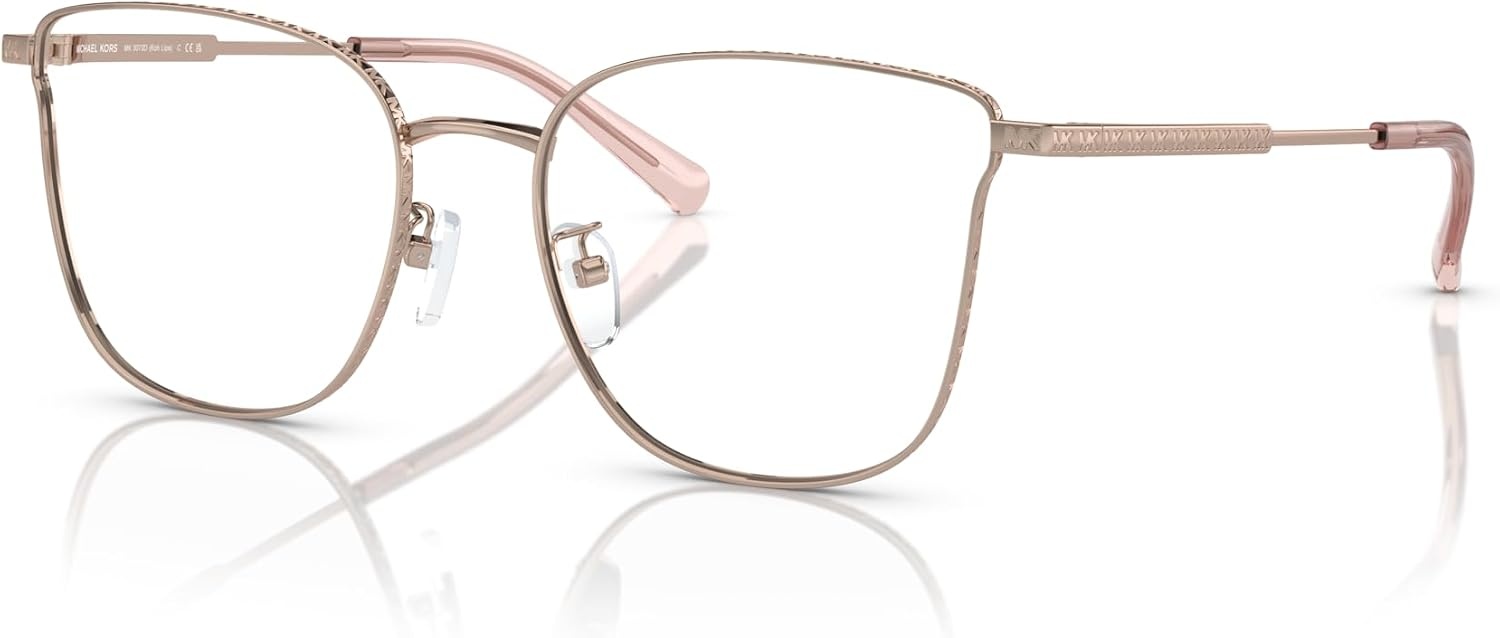 image:imageMichael Kors Womens Mk3073d KOH Lipe Cat Eye Prescription Eyewear FramesRose GoldDemo Lens