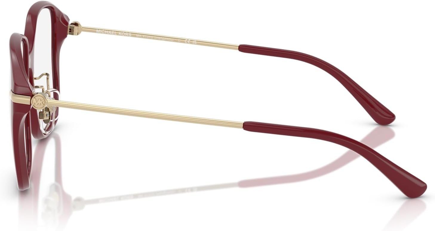 image:imageMichael Kors Womens Mk4131d Hangzhou Square Prescription Eyewear FramesDeep RedDemo Lens