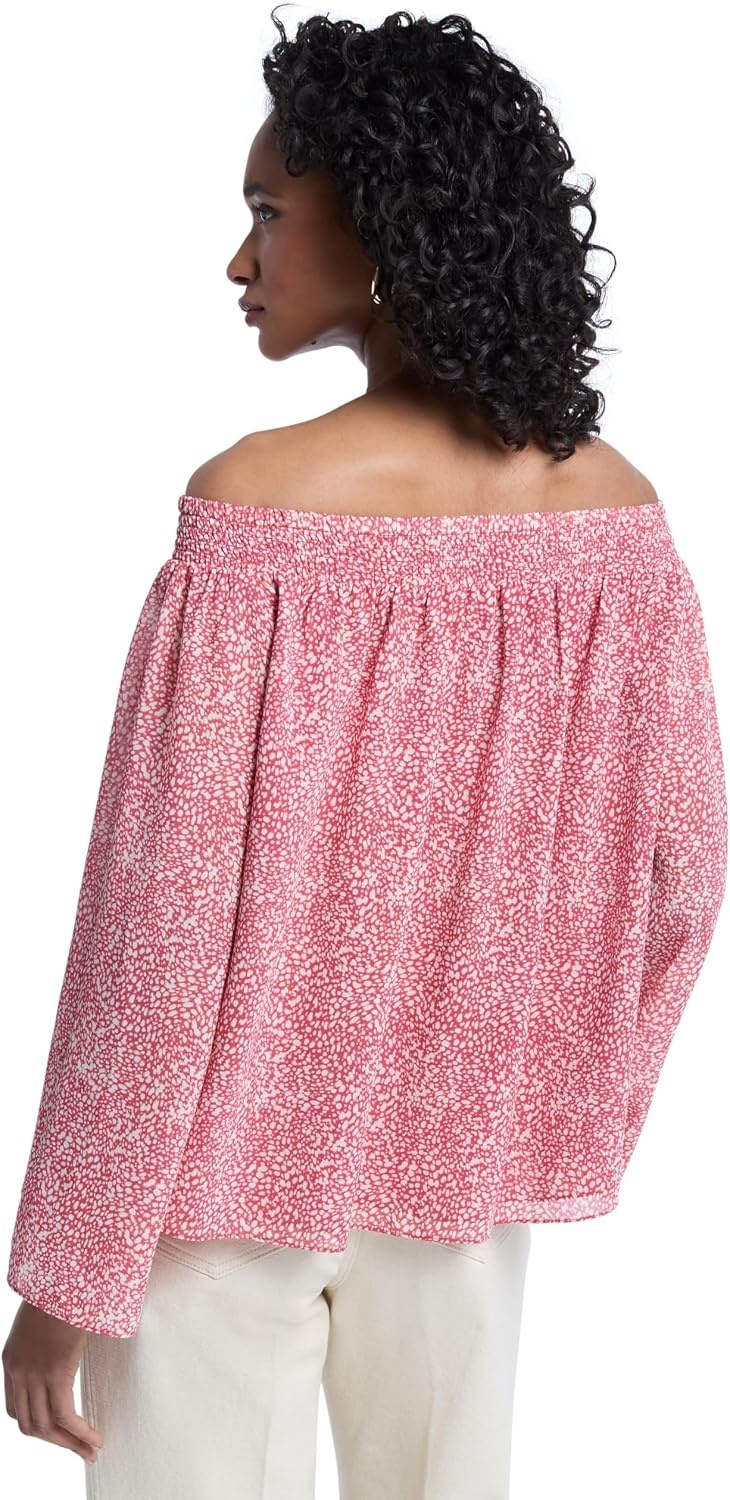 image:imageMichael Kors Womens Off Shoulder TopLight Berry Sorbet