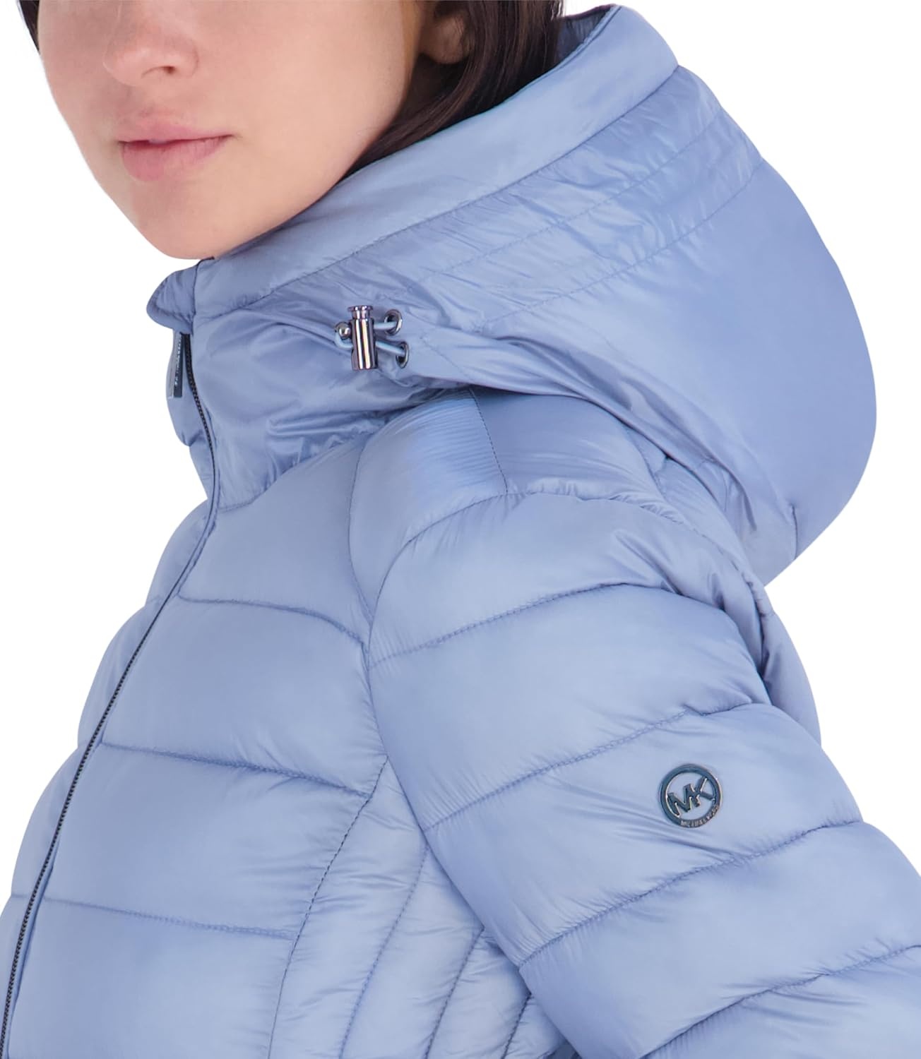 image:imageMichael Kors Womens Packable Puffer Jacket Lightweight Down AlternativeBlue