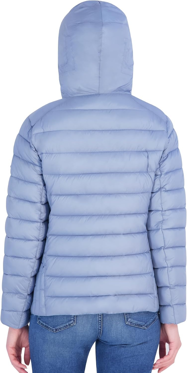 image:imageMichael Kors Womens Packable Puffer Jacket Lightweight Down AlternativeBlue