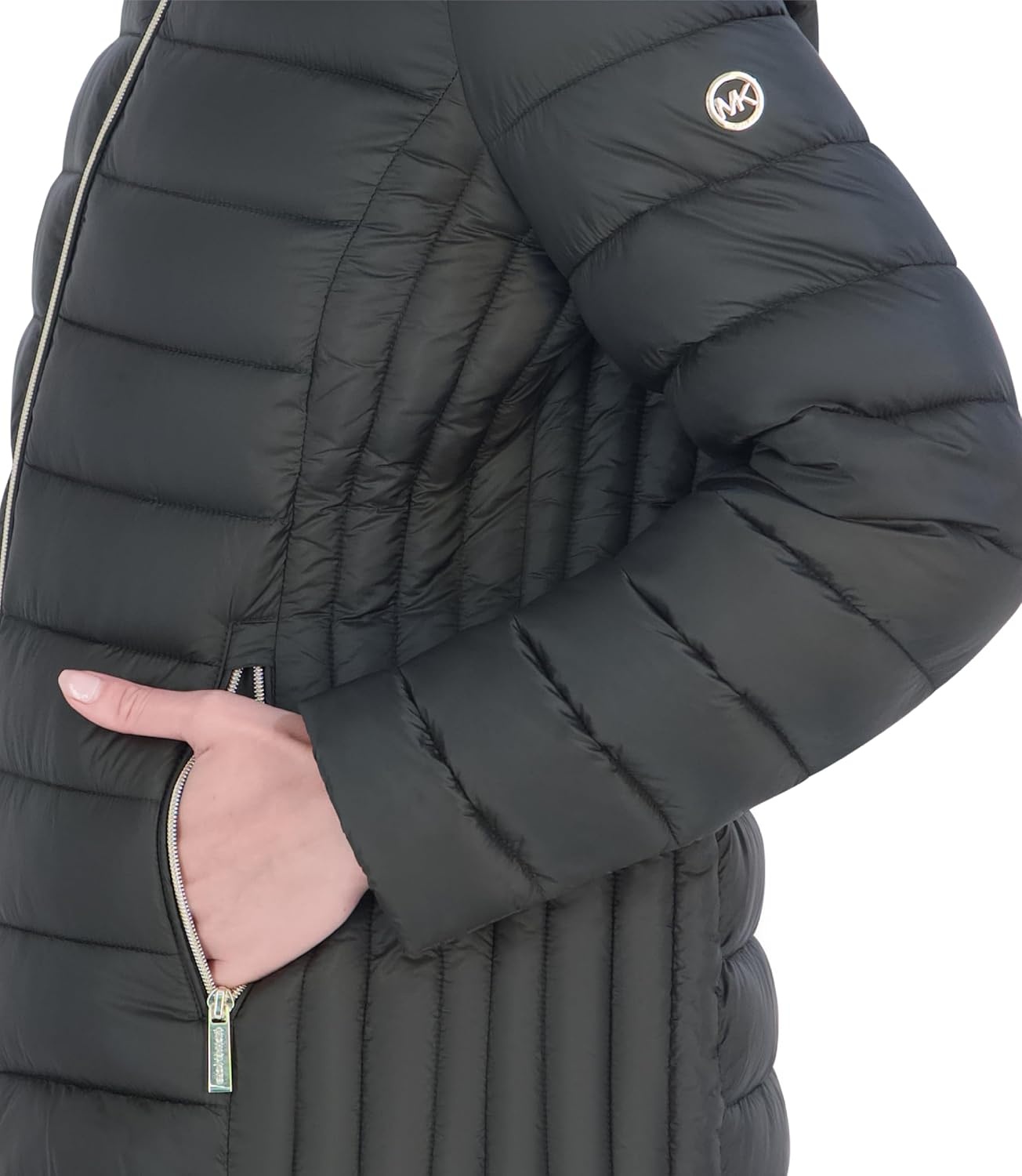 image:imageMichael Kors Womens Packable Puffer Jacket Lightweight Down AlternativeIvy