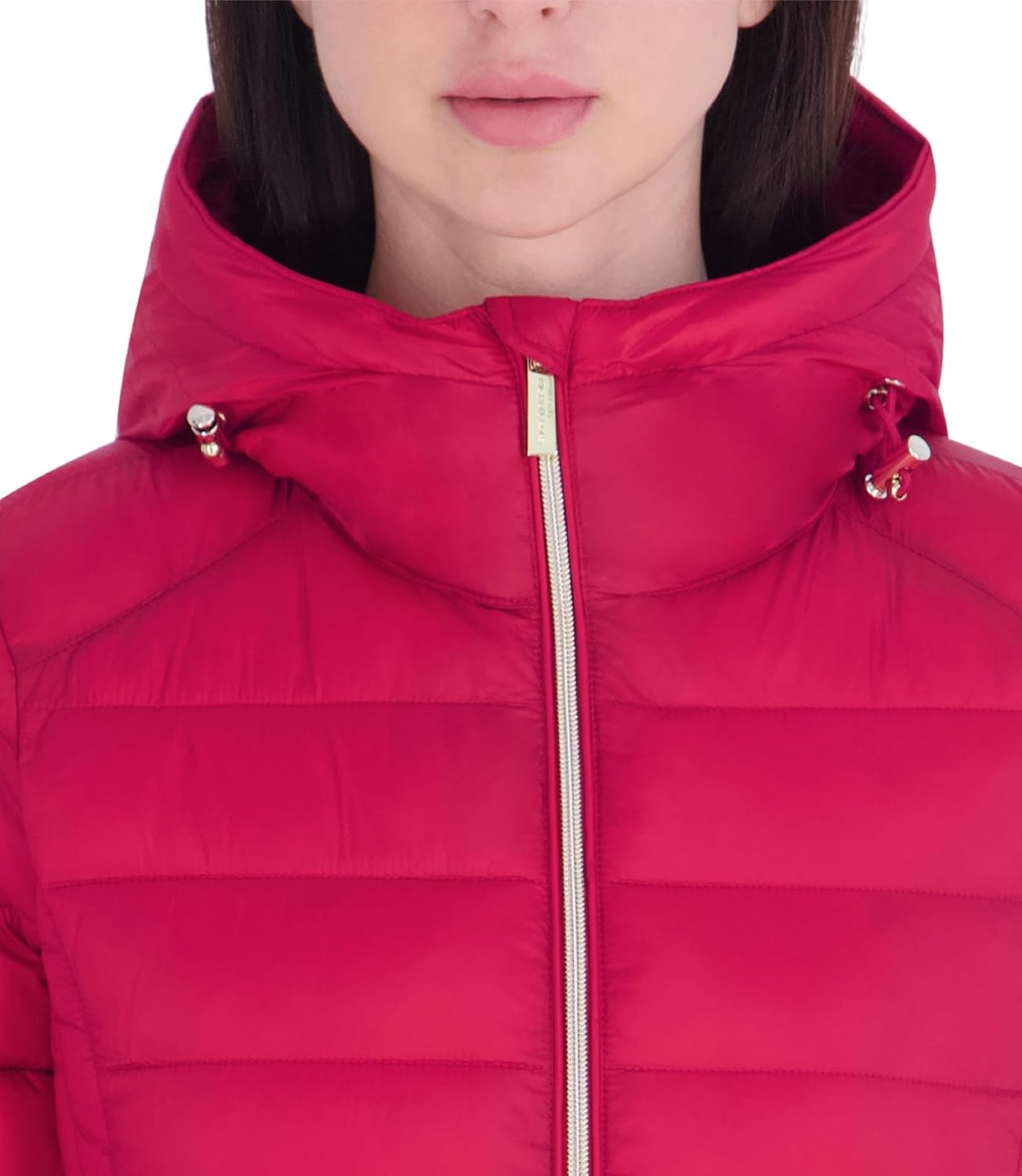 image:imageMichael Kors Womens Packable Puffer Jacket Lightweight Down AlternativeRed