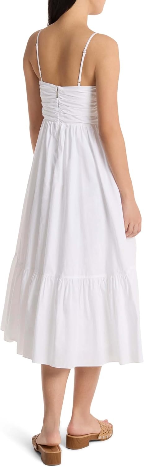 image:imageMichael Kors Womens Poplin Midi DressWhite