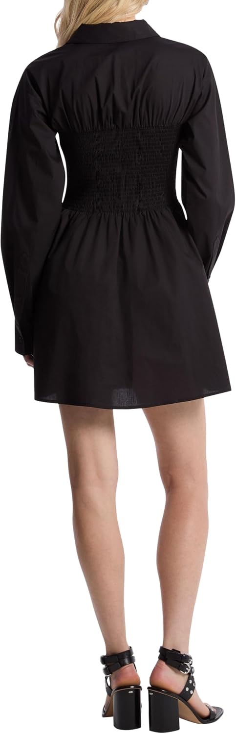 image:imageMichael Kors Womens Poplin Smock Shirt DressBlack