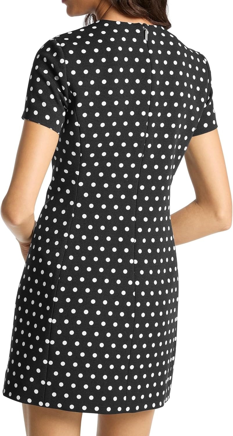 image:imageMichael Kors Womens Shift Mini DressBlackWhite
