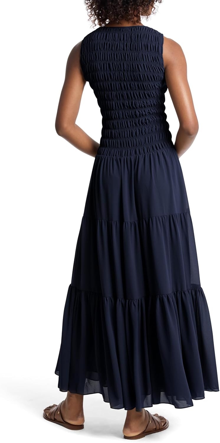 image:imageMichael Kors Womens Smocked Tank DressMidnight Blue