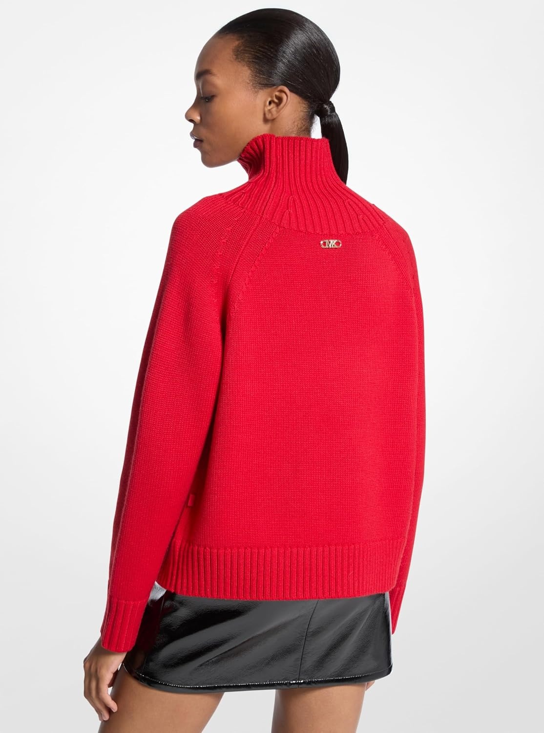 image:imageMichael Kors Womens Solid Tank Easy SweaterCrimson