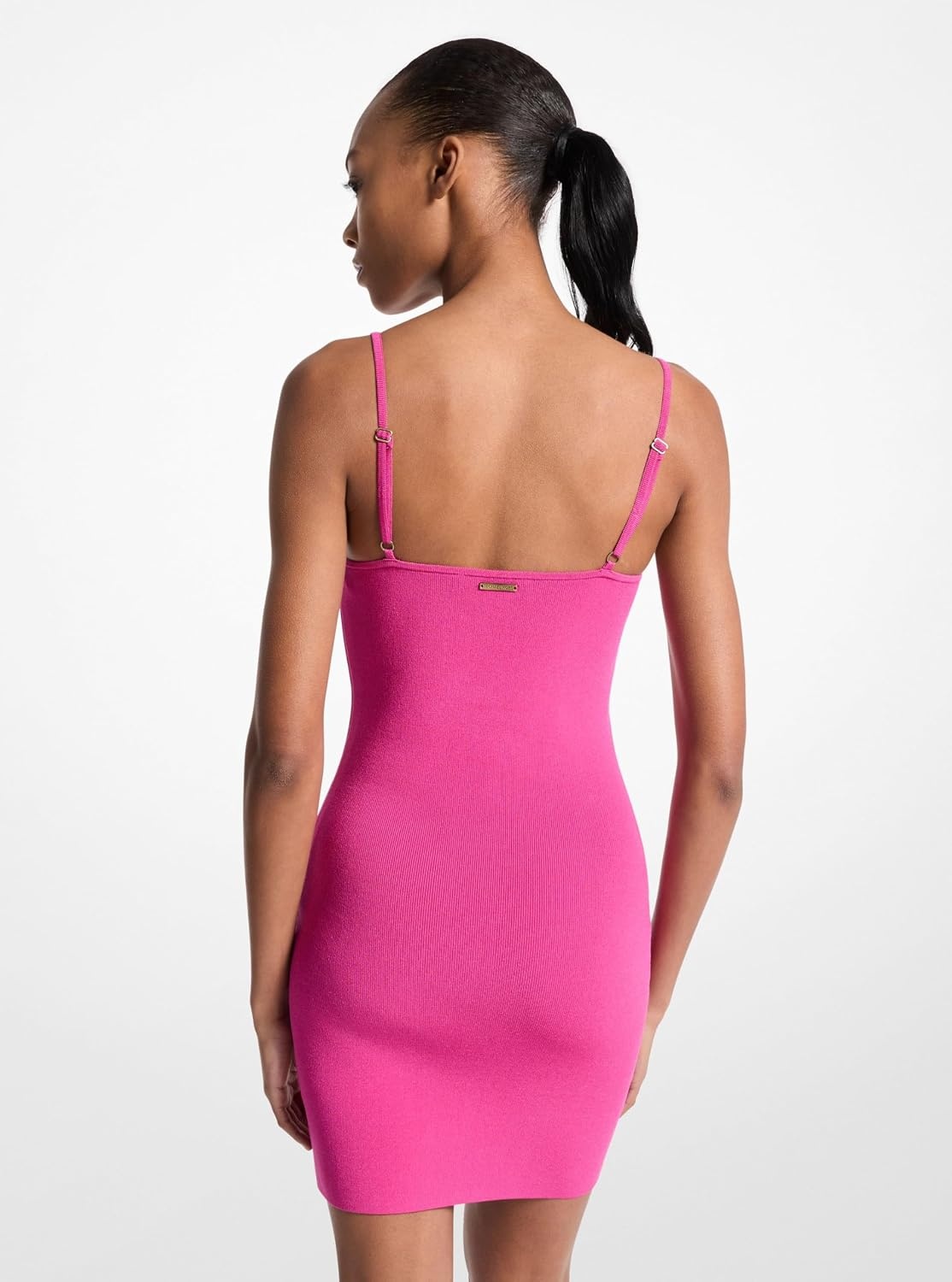 image:imageMichael Kors Womens Straight Neck Cami Mini DressWildberry