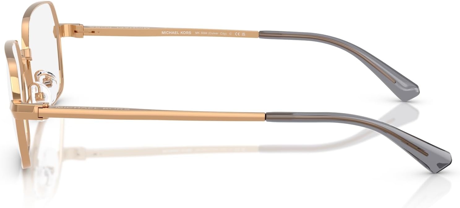 image:imageMichael Kors mens Mk3094 Culver City Square Prescription Eyewear FramesBeige GoldDemo Lens