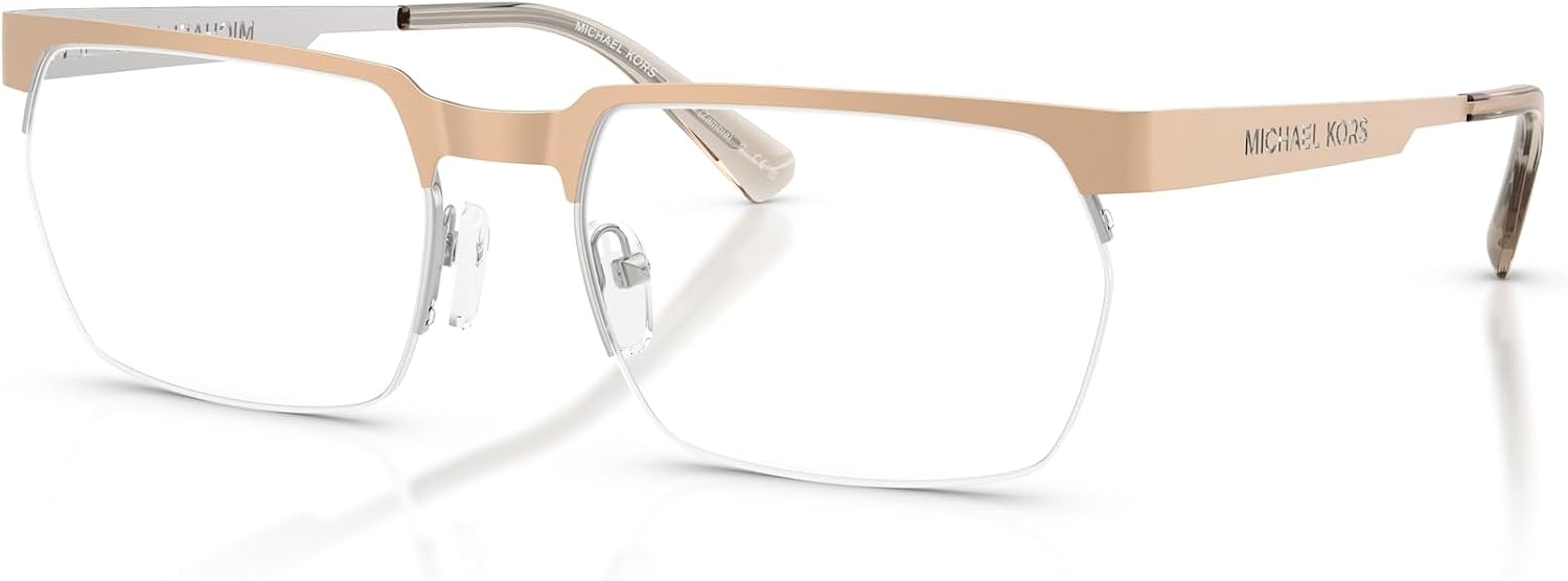 image:imageMichael Kors mens Mk3106 Zambia Rectangular Prescription Eyewear FramesGold MatteDemo