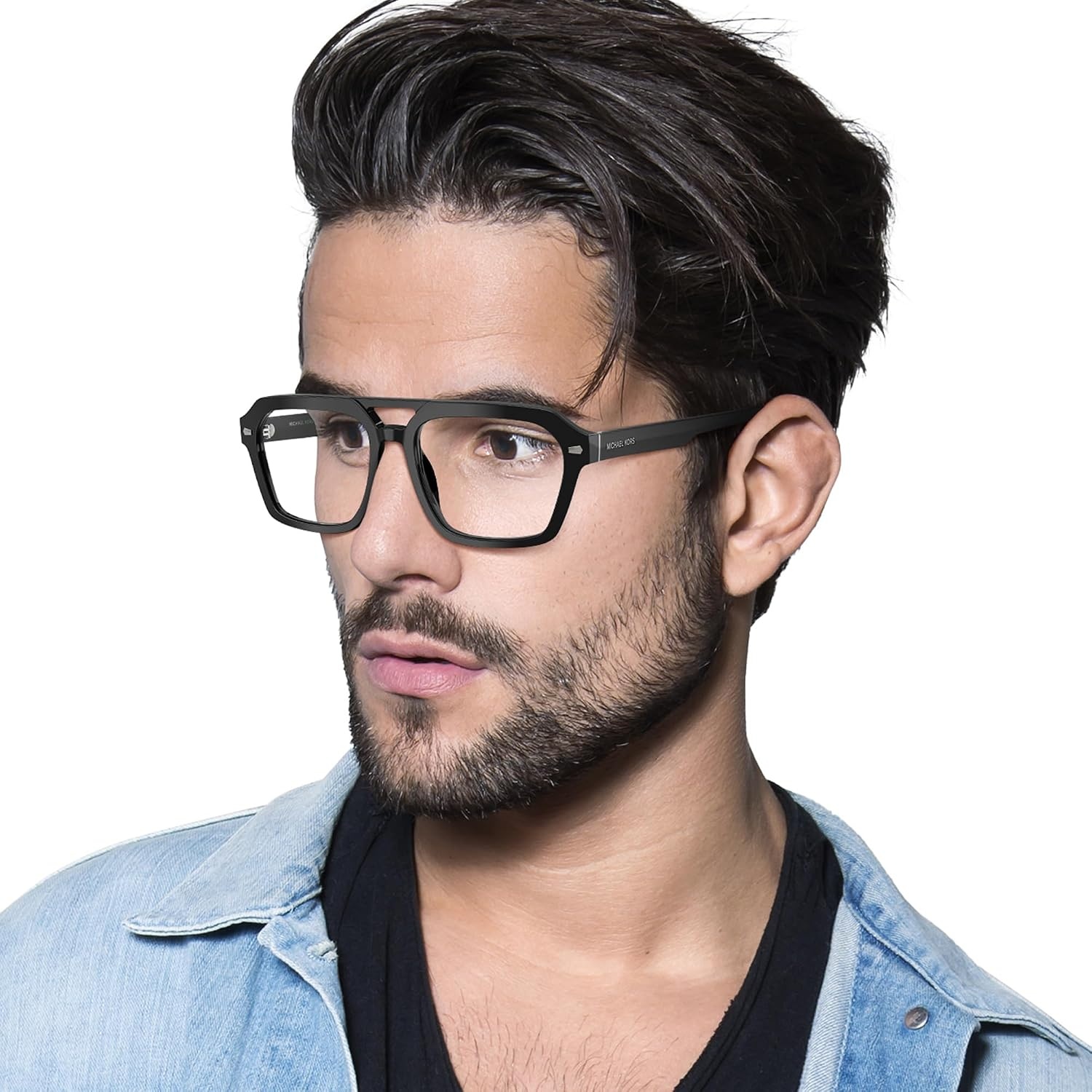 image:imageMichael Kors mens Mk4126 Seaview Aviator Prescription Eyewear FramesBlackDemo Lens