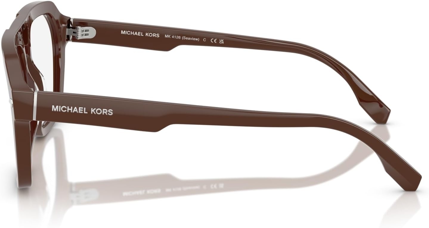 image:imageMichael Kors mens Mk4126 Seaview Aviator Prescription Eyewear FramesNutmeg SolidDemo Lens