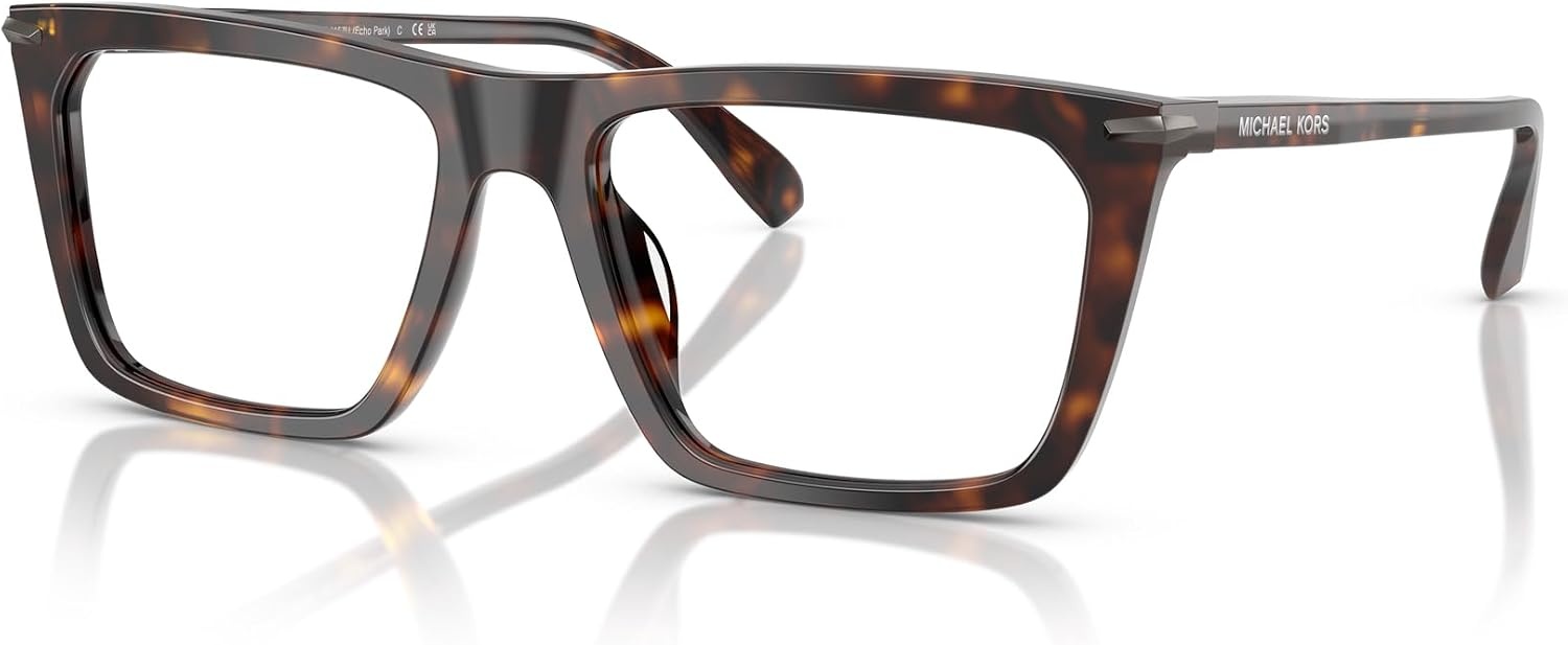 image:imageMichael Kors mens Mk4157u Echo Park Universal Fit Rectangular Prescription Eyewear FramesDark TortoiseDemo Lens
